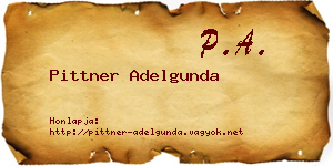 Pittner Adelgunda névjegykártya
